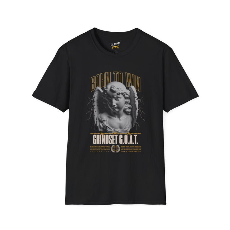 Grindset G.O.A.T. Unisex Softstyle T-Shirt - Born to Win Graphic Tee