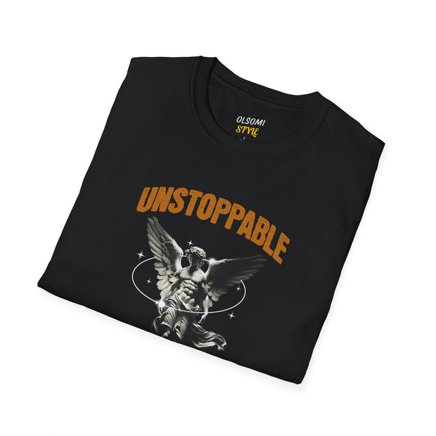 T-Shirt Life Style, Unstoppable Graphic T-Shirt, Motivational Tee, Casual Style for Everyday Wear, Perfect for Gifts or Celebrations, Unisex