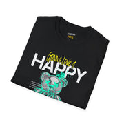 Happy Vibes Bear T-Shirt | Unisex Softstyle Tee for Positive Energy