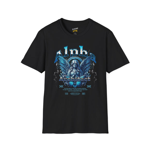 Alpha Architect Unisex Softstyle T-Shirt - Bold Graphic Tee for Creative Minds