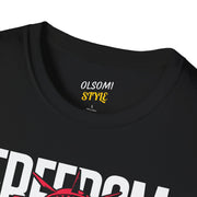 T-Shirt Unisex Softstyle - Freedom Graphic Tee for Independence Day and Activism