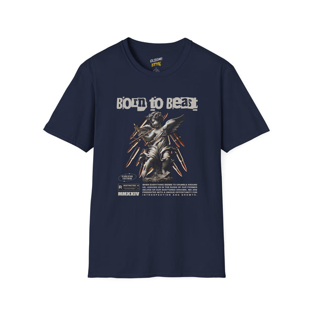 Born to Beast Graphic Tee, T-Shirt Casual Wear, Gifts for Her, Birthday Apparel, Streetwear Style